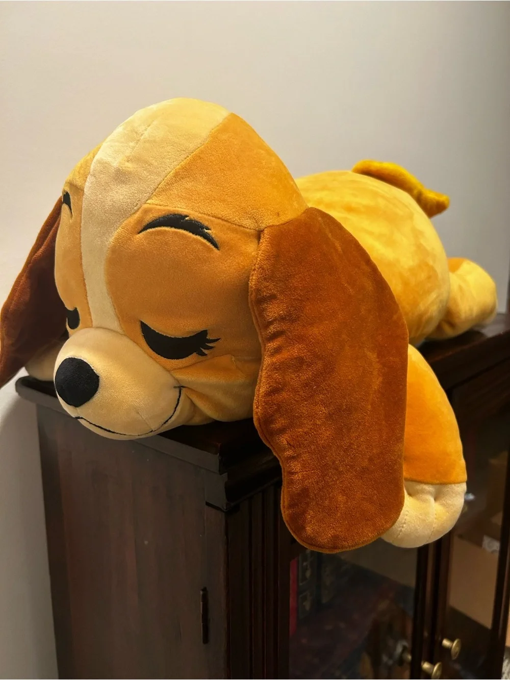 Disney Store Lady Cuddleez Large 25 Inch Plush Pillow